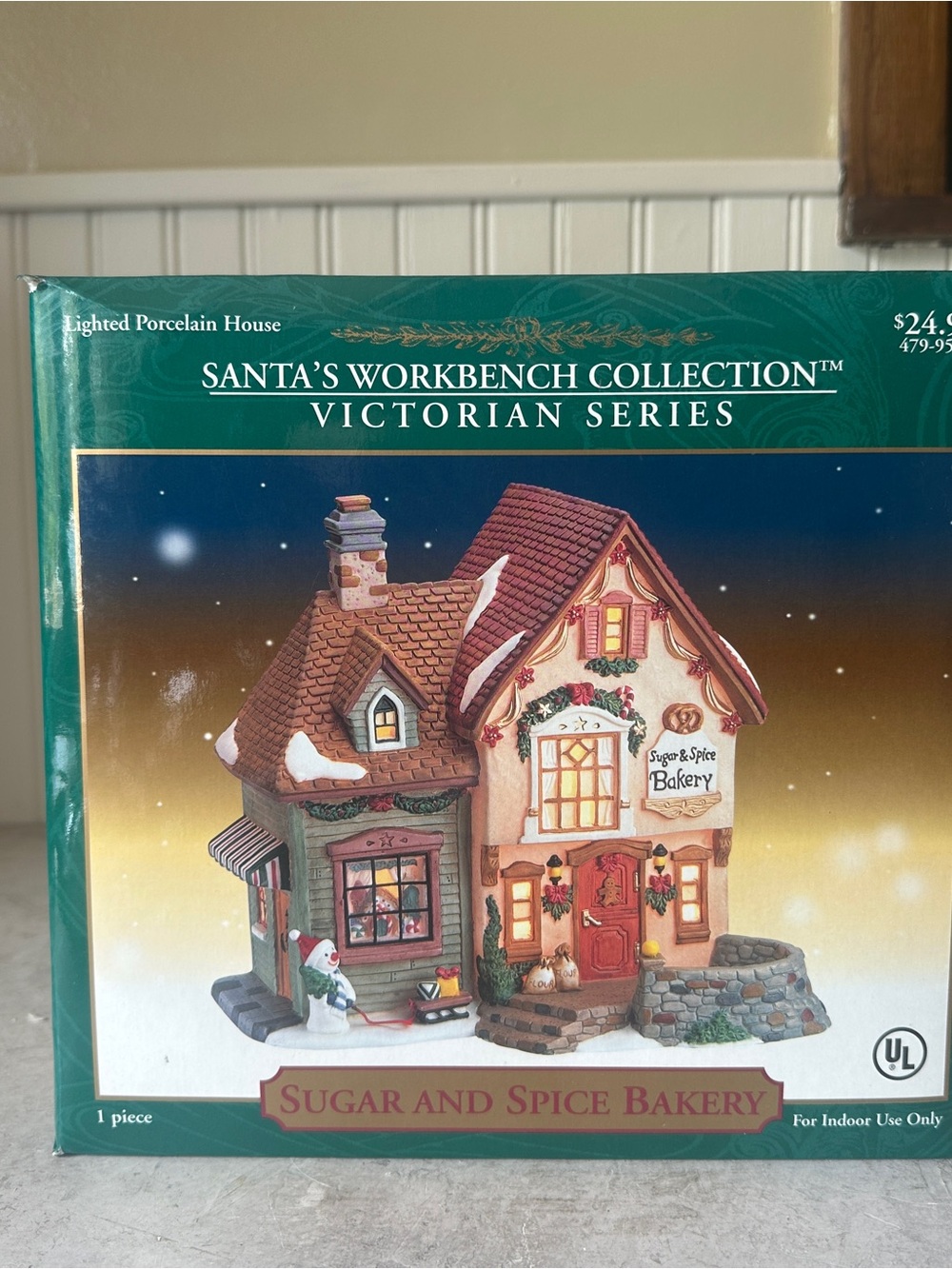 Santa's Workbench Sugar & Spice Bakery EUC 2000 Victorian Christmas Village